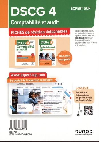 Comptabilité et audit DSCG 4. 50 Fiches de révision  Edition 2022-2023
