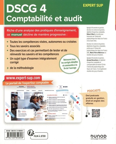 Comptabilité et audit DSCG 4. Manuel  Edition 2023-2024