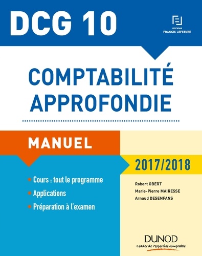 Robert Obert et Marie-Pierre Mairesse - DCG 10 - Comptabilité approfondie 2017/2018 - 8e éd..