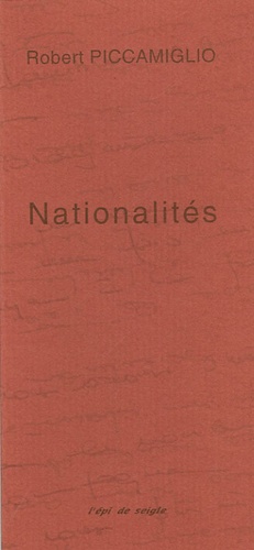 Robert Piccamiglio - Nationalités.