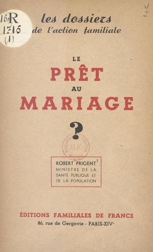 Le prêt au mariage ?