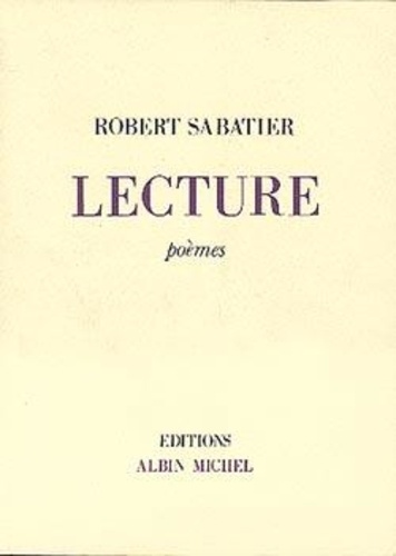 Lecture. Poèmes