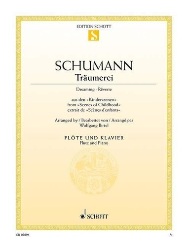 Robert Schumann - Rêverie - des "Scènes d'enfants". op. 15/7. flute and piano..