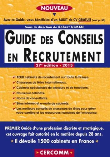 Robert Ulman - Guide des conseils en recrutement 2013.