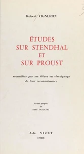 Études sur Stendhal et sur Proust