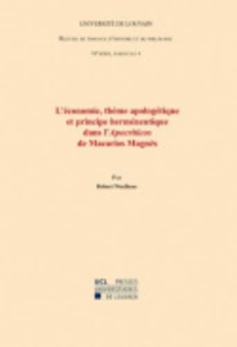L'économie, thème apologétique et principe herméneutique dans lApocriticos de Macarios Magnès. Sixième série-4