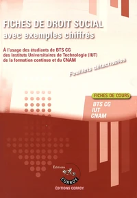 Fiches de droit social avec exemples chiffrés BTS CG-IUT-CNAM