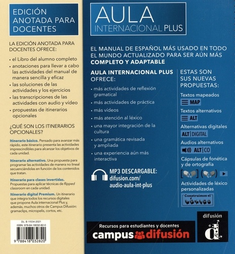 Aula internacional Plus 3 B1. Edicion anotada para docentes