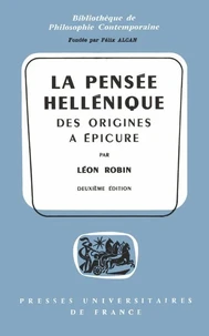 La pensée hellénique