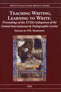 Teaching Writing, Learning to Write