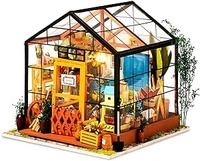 ROBOTIME EUROPE LTD PAP - CATHY'S FLOWER HOUSE Construction monde miniature Book Nook - La maison fleurie de Cathy