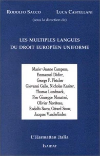Les Multiples Langues Du Droit Europeen Uniforme