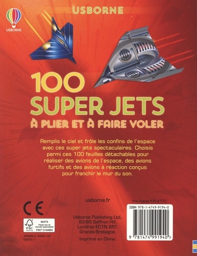 100 super jets à plier et à faire voler