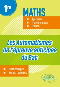 Maths 1re Spécialité, tronc commun, techno
