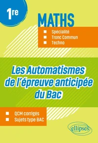 Maths 1re Spécialité, tronc commun, techno
