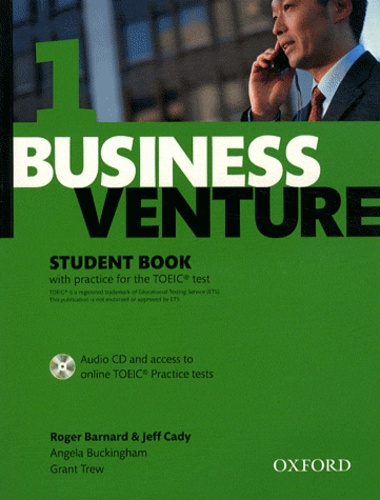 Roger Barnard et Jeff Cady - Business Venture 1 - Student Book. 1 CD audio