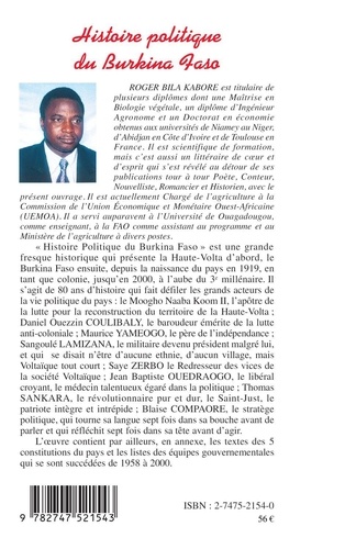 Histoire Politique Du Burkina Faso