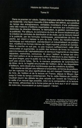 Histoire de l'édition française. Tome 4, Le livre concurrencé (1900-1950)