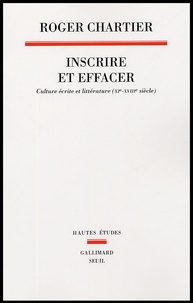 Coachingcorona.ch Inscrire et effacer - Culture écrite et littérature (XIe-XVIIIe siècle) Image