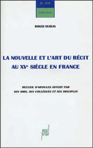 La nouvelle et l'art du récit au XVe siècle en France