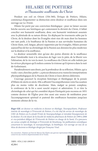 Hilaire de Poitiers et l'humanité souffrante du Christ