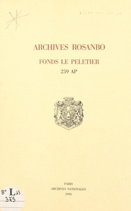Roger Gourmelon et Michel Antoine - Archives Rosanbo : fonds Le Peletier, 259 AP.
