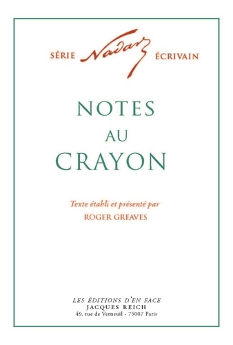 Roger Greaves - Notes au crayon.
