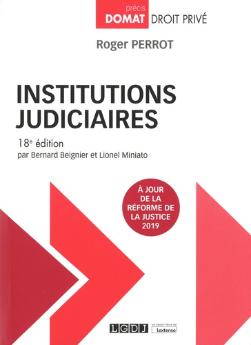 Institutions judiciaires 18e édition