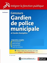 Concours Gardien de police municipale et Garde champètre