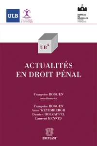 Actualités en droit pénal