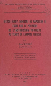 Victor Duruy, ministre de Napoléon III