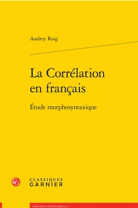 La corrélation en français
