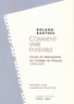 Roland Barthes - Comment Vivre Ensemble. Simulations Romanesques De Quelques Espaces Quotidiens, Notes De Cours Et De Seminaires Au College De France (1976-1977).