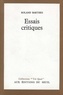 Roland Barthes - Essais critiques.