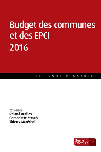 Roland Brolles et Bernadette Straub - Budget des communes et des EPCI.