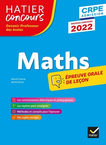 Mathématiques. Epreuve de leçon et épreuve orale d'admission  Edition 2022