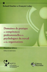 Roland Foucher et François Leduc - Domaines de pratique et compétences professionnelles des psychologues du travail et des organisations.