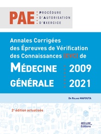 Roland Mafouta - Annales corrigées des épreuves de vérification des Connaissances (EVC) de médecine générale : 2009 – 2021.