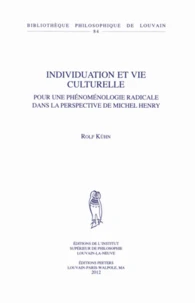 Individuation et vie culturelle