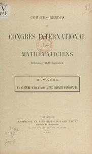 Un système d'équations à une infinité d'inconnues