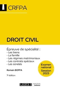 Romain Boffa - Droit civil.