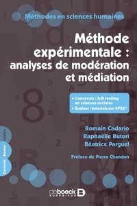 Romain Cadario et Raphaëlle Butori - Méthode expérimentale : analyses de modération et médiation.