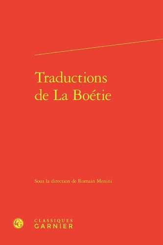 Traductions de La Boétie