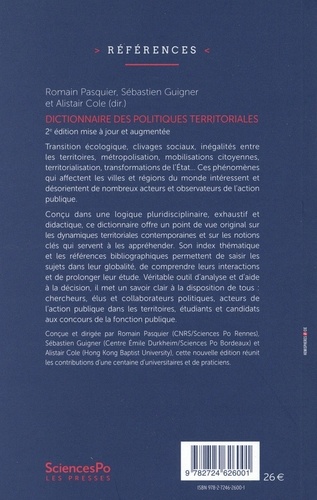 Dictionnaire des politiques territoriales. 2e édition mise à jour et augmentée 2e édition revue et augmentée