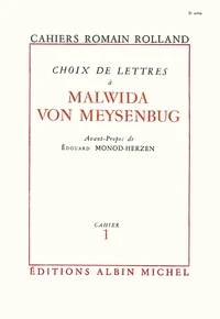 Choix de lettres à Malwida von Meysenbug