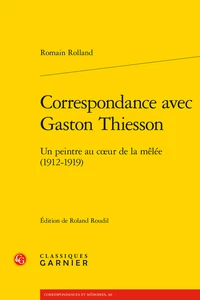 Correspondance avec Gaston Thiesson