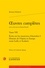 Oeuvres complètes. Tome 7, Ecrits sur les musiciens d'autrefois Volume 1, Histoire de l'Opéra en Europe avant Lully et Scarlatti