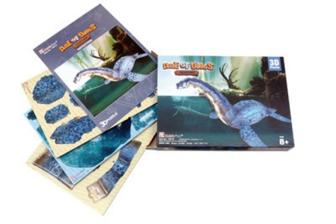 Roman Garcia Mora et Giuseppe Brillante - Le plésiosaure et les grands reptiles aquatiques - Coffret Livre + modèle 3D.