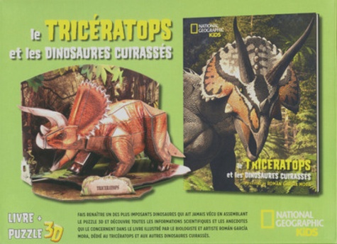 Roman Garcia Mora et Giuseppe Brillante - Le tricératops et les dinosaures cuirassés - Coffret avec un puzzle 3D.