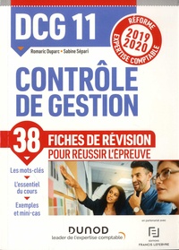Livres anglais téléchargement gratuit Contrôle de gestion DCG 11  - Fiches de révision 9782100800605 in French